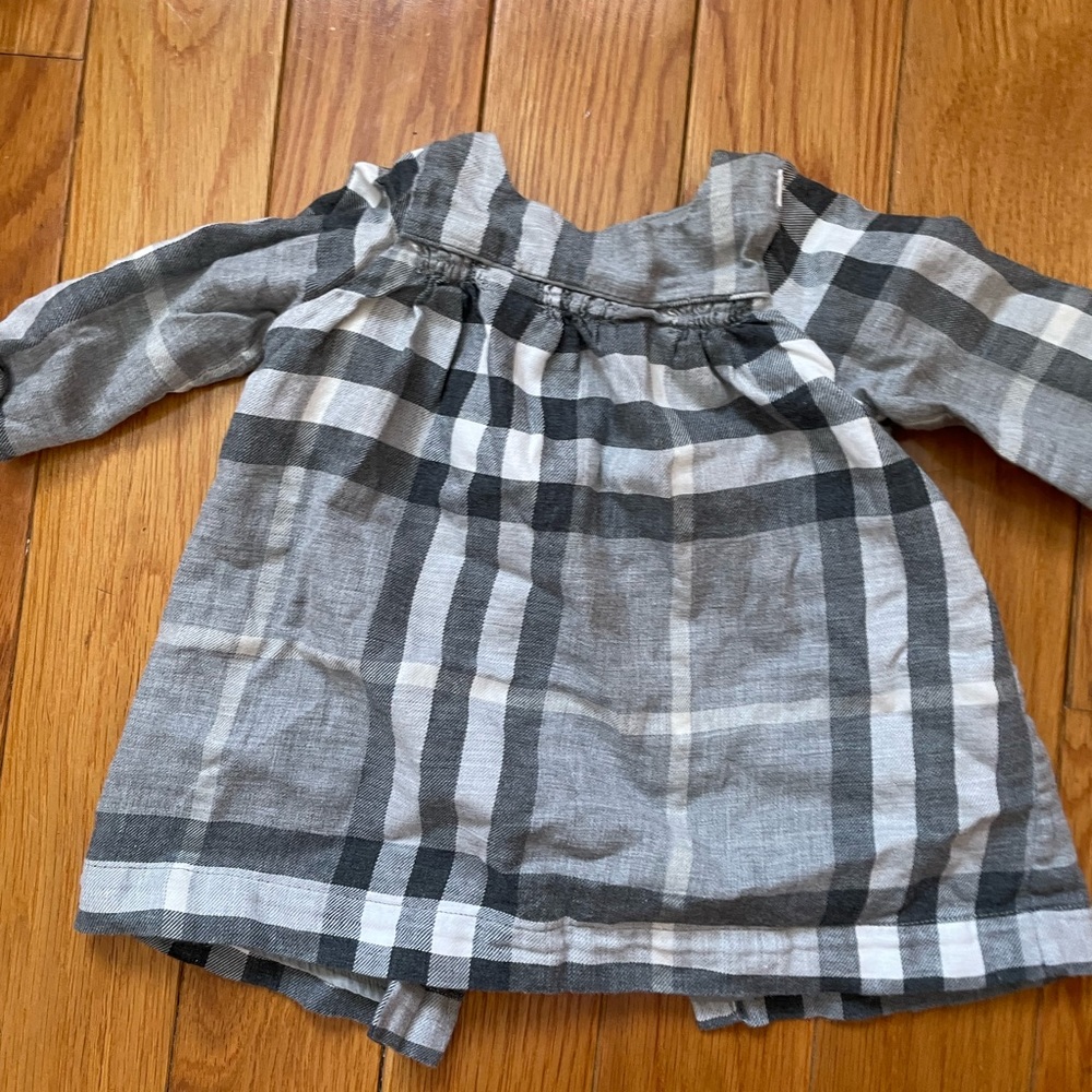Burberry check dress for 6 months old